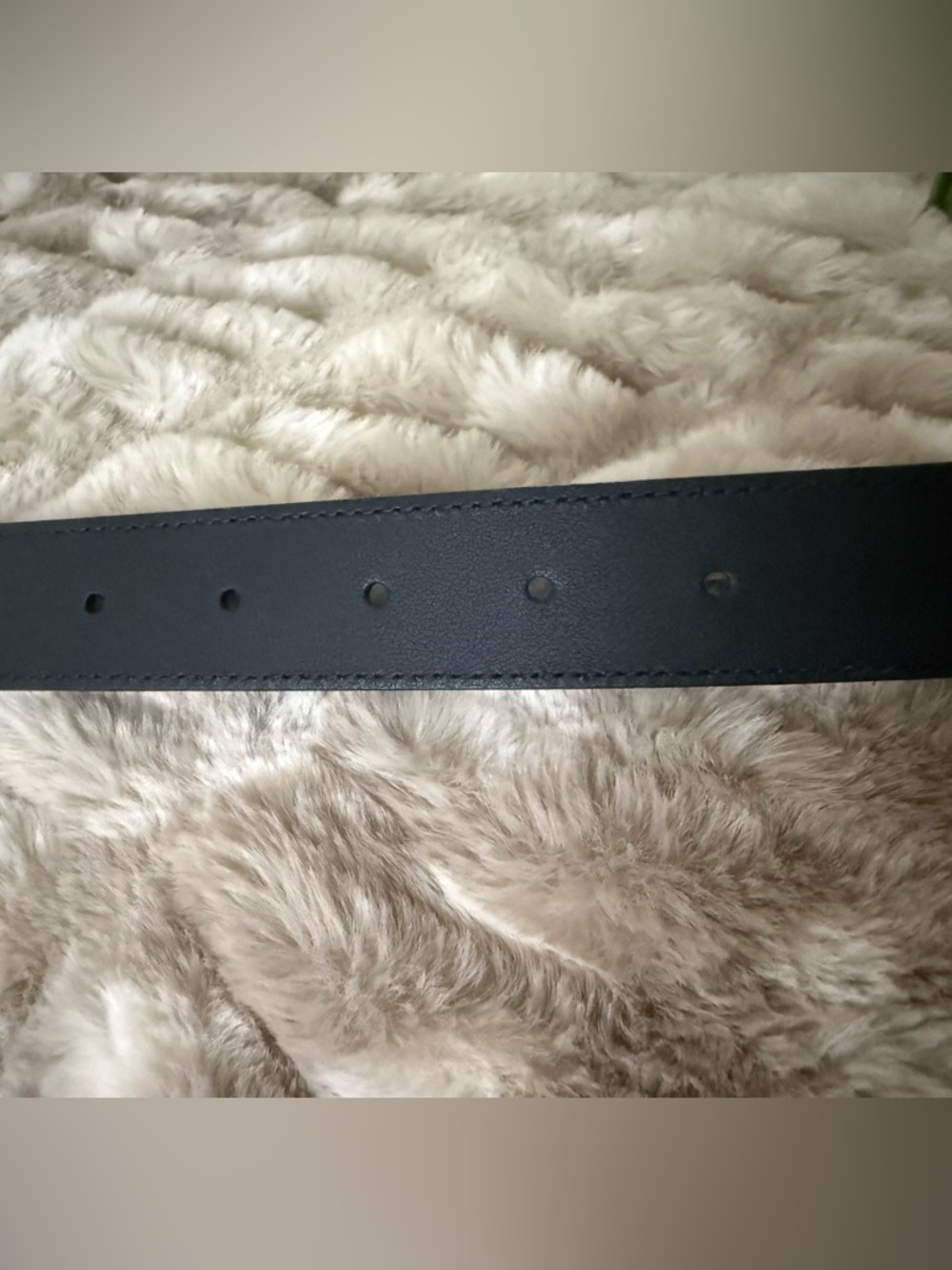 Gucci Black Leather Belt with Gold Double G Buckle size 80 - Picture 5 of 7
